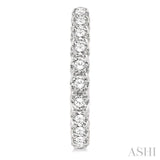 10 Ctw Inside-Out Round Cut Diamond Hoop Earrings in 14K White Gold