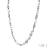 1/4 Ctw Mariner Link Round Cut Diamond Necklace in Sterling Silver