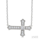 .12CTRD DM SIDEWAY CROSS PD WG 10K-G+CH*