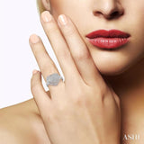 1/20 Ctw Round Cut Diamond Heart Ring in Sterling Silver