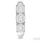 1/2 Ctw Lovebright Round Cut Diamond Earrings in 14K White Gold