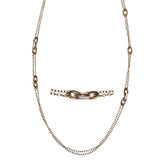 This versitle piece created in 18K gold and featuring 2.22cttw diamonds can be worn as a long necklace, as a layerd look or as a lariot.