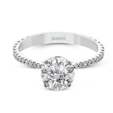 This new take on a classic engagement ring setting is part of our Underhalo Collection, where a circle of diamonds sits snugly around the side of the center stone, giving the perfect touch of sparkle from every angle.