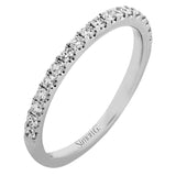 18K White Gold engagement ring featuring .29cttw diamonds. (center stone sold separately)
