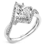 LR2113-MQ ENGAGEMENT RING
