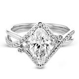 LR2113-MQ ENGAGEMENT RING