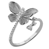 A golden butterfly alights on your hand, the remarkable beauty of nature captured forever in 18k gold and diamonds.