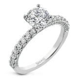 This wedding band is a classic choice with a straight design and .55 ctw of white diamonds.
