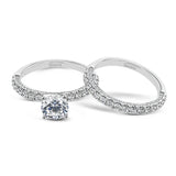 This wedding band is a classic choice with a straight design and .55 ctw of white diamonds.