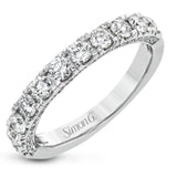 This classic straight band stands out from the crows due to its full 1.00 ctw of diamonds that sparkle and shine.