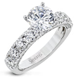 This straight band is anything but ordinary, containing an impressive 1.44 ctw of white diamonds.
