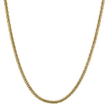 This 14k brushed gold necklace is a luxe addition to any collection.