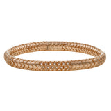 This elegant mens bracelet from our python collection is crafted in 14k white gold and accented with 0.56 ctw of black diamonds