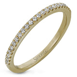 Simple yet stunning, this graceful engagement ring is made for a marquise cut center stone and is set with .16 ctw of white diamonds.