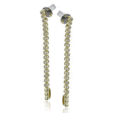 These versatile earrings can be worn in two ways, transforming from a line of diamonds into soft hoops. They're perfect for going from day to night.
