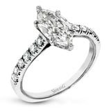 TR738-MQ ENGAGEMENT RING
