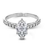 TR738-MQ ENGAGEMENT RING