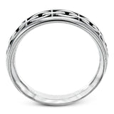 This patterned 14k white gold band makes the perfect statement.