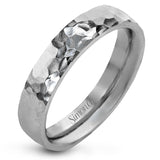 This band is perfect for everyday wear, crafted in long lasting 14k gold with a enduring hammered finish.