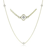 A delicate 18k yellow gold chain inset with intricate designs is the perfect touch for any outfit. This necklace is perfect for wearing alone as a singular statement, or layering with other for a bolder look.