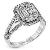 18K white and rose gold ring featuring 1.23cttw diamonds and .15cttw  natural pink diamonds to create an iconic ring.