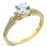 This remarkable white gold ring features .18 ctw of round white diamonds and delicate milgrain edging for a sleek, romantic look.