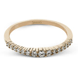 This lovely band comes in all tones of gold that can be stacked together to form one larger look, or worn separately. Each band contains .26 ctw of shining white diamonds.