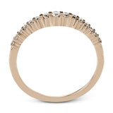 This lovely band comes in all tones of gold that can be stacked together to form one larger look, or worn separately. Each band contains .26 ctw of shining white diamonds.