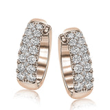 These substantial white gold earrings are the perfect showcase for a stunning 2.02 ctw of round white diamonds