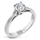 The sleek, modern design of this white gold ring only serves to accentuate the beauty of its centerpiece.