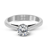 The sleek, modern design of this white gold ring only serves to accentuate the beauty of its centerpiece.