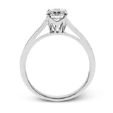 The sleek, modern design of this white gold ring only serves to accentuate the beauty of its centerpiece.