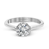 This lovely white gold ring features .09 ctw of round white diamonds for a subtle, sparkling accent.