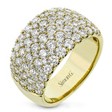 This wonderful, contemporary wedding band glitters with a remarkable 3.01 ctw of round white diamonds set in white gold.