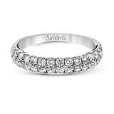 This classic, elegant ring features 1.00 ctw of round white diamonds sparkling against a white gold band.