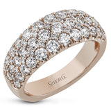 This wonderful, contemporary wedding band glitters with a remarkable 2.00 ctw of round white diamonds set in white gold.