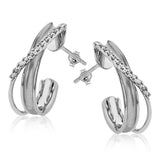 These elegant, vintage-inspired rose gold earrings feature white gold accents sparkling with .19 ctw of white diamonds