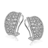 Dazzling and glamorous, these earrings sparkle with 2.37 ctw of round white diamonds and .43 ctw of yellow diamonds set in complementary two-tone gold.