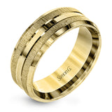 This modern take on a classic men's band features a clean, simple design with two finishes: brushed and high polish.