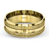 This modern take on a classic men's band features a clean, simple design with two finishes: brushed and high polish.