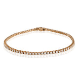 This 18k gold style is a refined take on a classic tennis bracelet, with 2.00 ctw of white diamonds shining brightly.