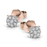 These darling 18k white gold stud earrings are a perfect choice on any day, with .25 ctw of white round brilliant diamonds.