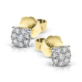 These darling 18k white gold stud earrings are a perfect choice on any day, with .25 ctw of white round brilliant diamonds.