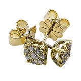 These darling 18k white gold stud earrings are a perfect choice on any day, with .25 ctw of white round brilliant diamonds.