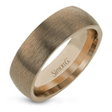 Uncomplicated but sophisticated, this classic men's wedding band features a broad design in elegant brushed white gold that will stand the test of time.