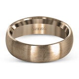 Uncomplicated but sophisticated, this classic men's wedding band features a broad design in elegant brushed white gold that will stand the test of time.
