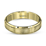 This simple but elegant men's wedding band in brushed platinum is highlighted by two smooth rims, resulting in a brilliant contemporary design.