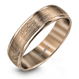 Understated modern elegance highlights this white gold men's wedding band, outlined with sleek rims to create a hint of sophistication.