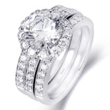 18K White Gold Set featuring 1.36ct Diamonds