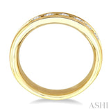 1 Ctw Round Cut Diamond Wedding Band in 14K Yellow Gold